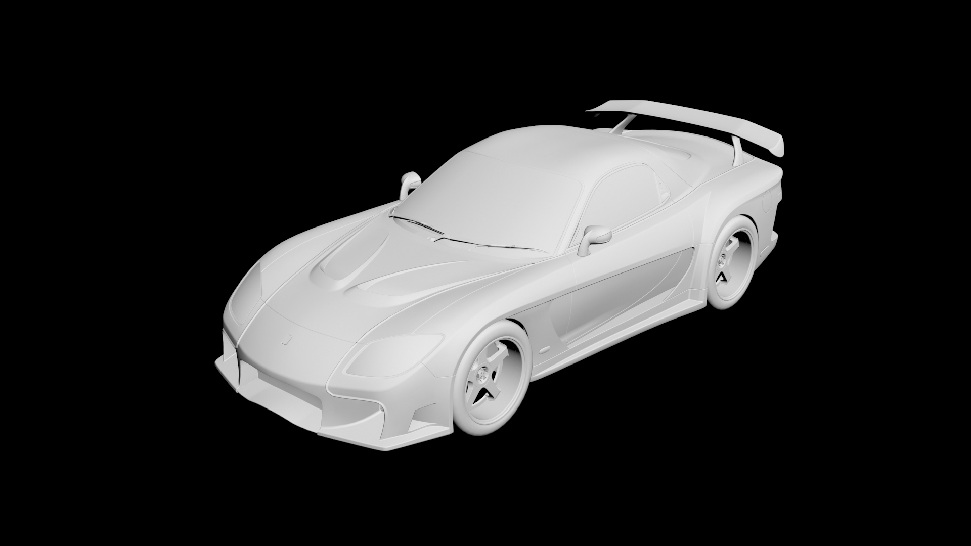 Mazda RX7 VeilSide Fortune replica kit car body kit 3D model 3D